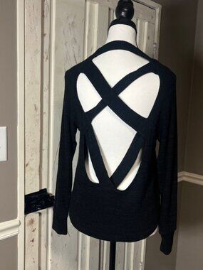 LNA Open Back Sweater